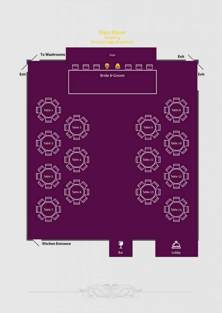 Rossini Floor Plan Main Hall